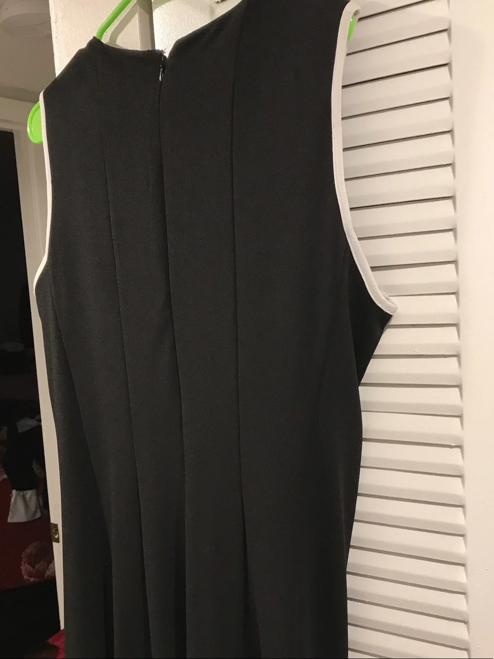 Shelby & Palmer Black Tank Top with White Pinstripes